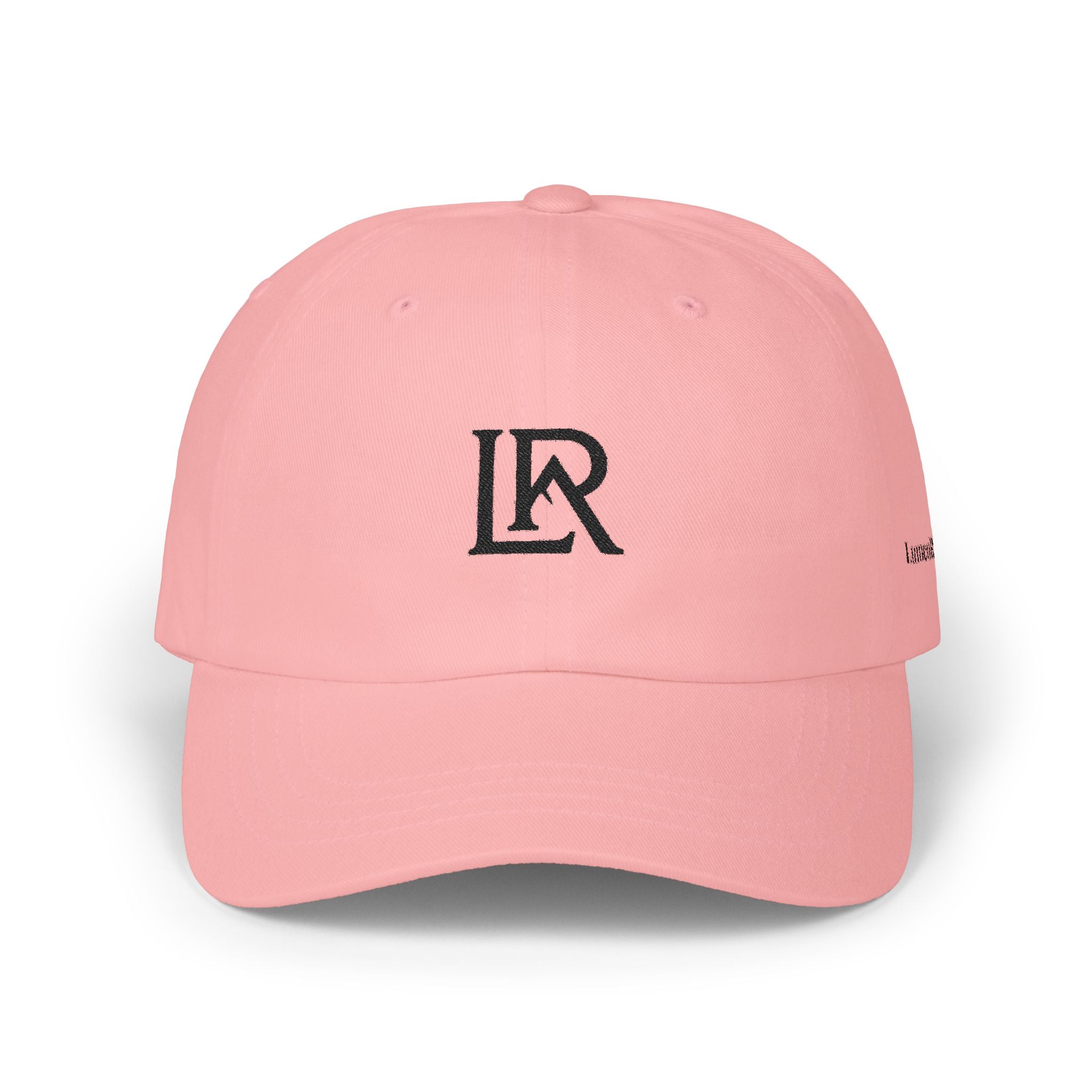 Dad Cap — Minimal LR Monogram Embroidered Baseball Hat