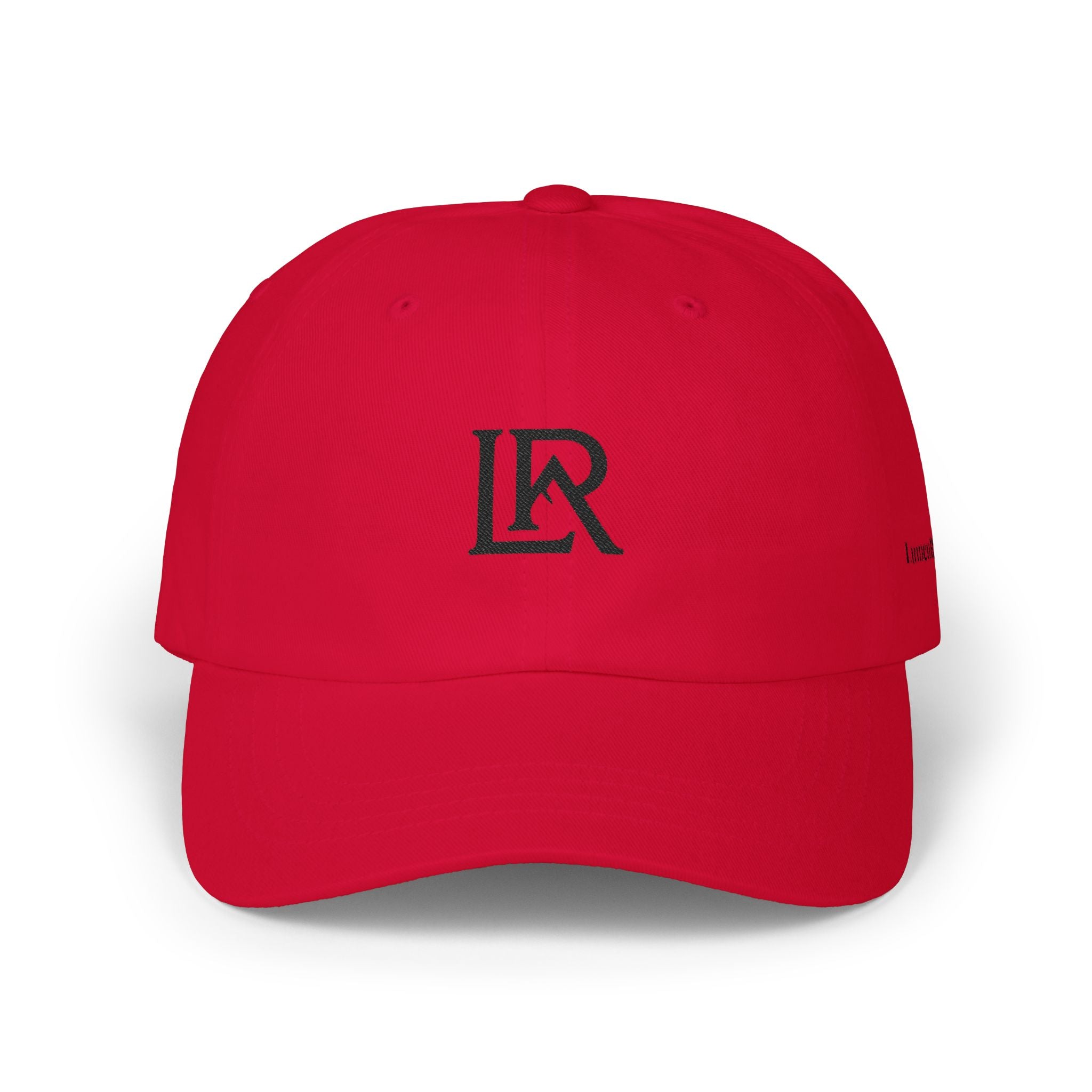 Dad Cap — Minimal LR Monogram Embroidered Baseball Hat