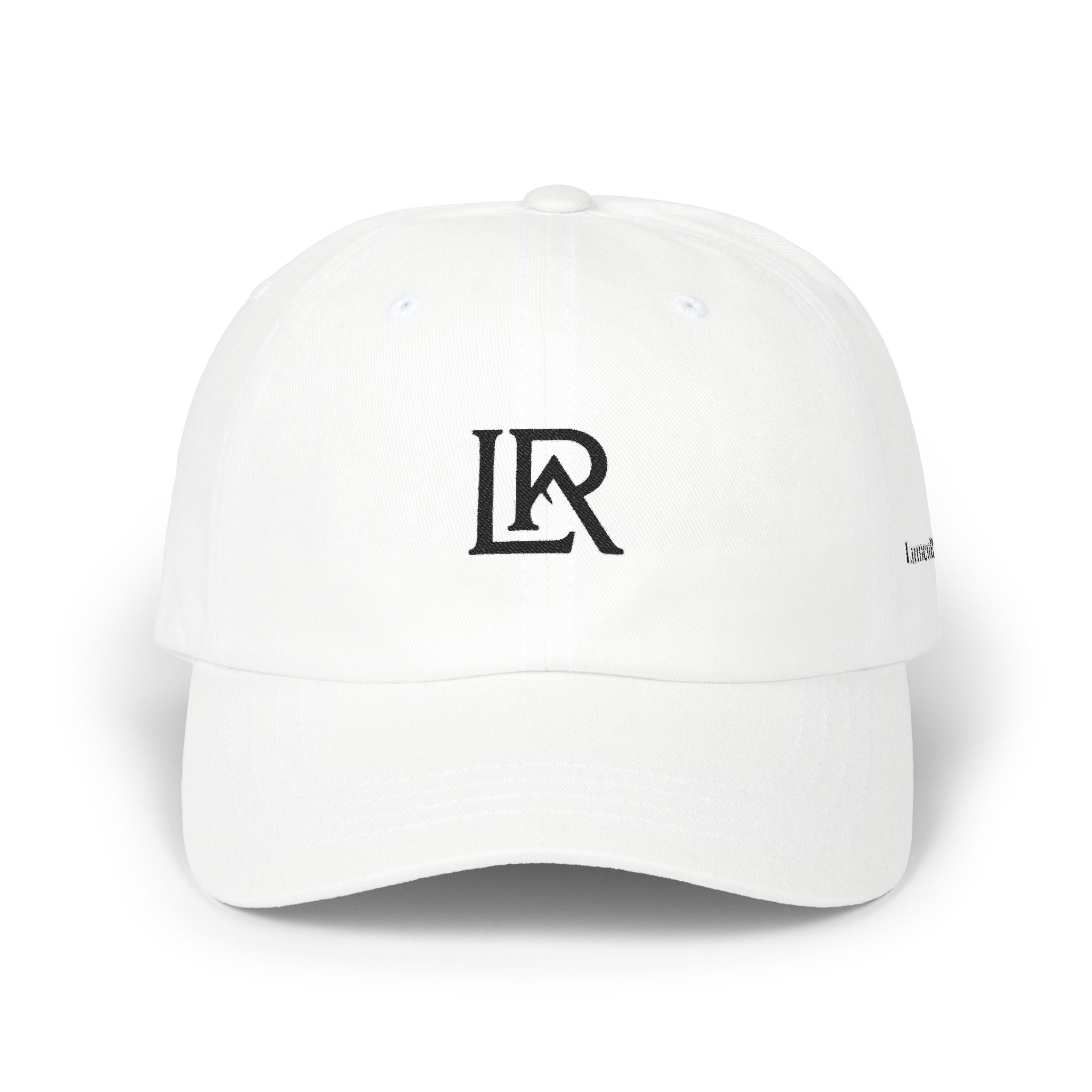 Dad Cap — Minimal LR Monogram Embroidered Baseball Hat