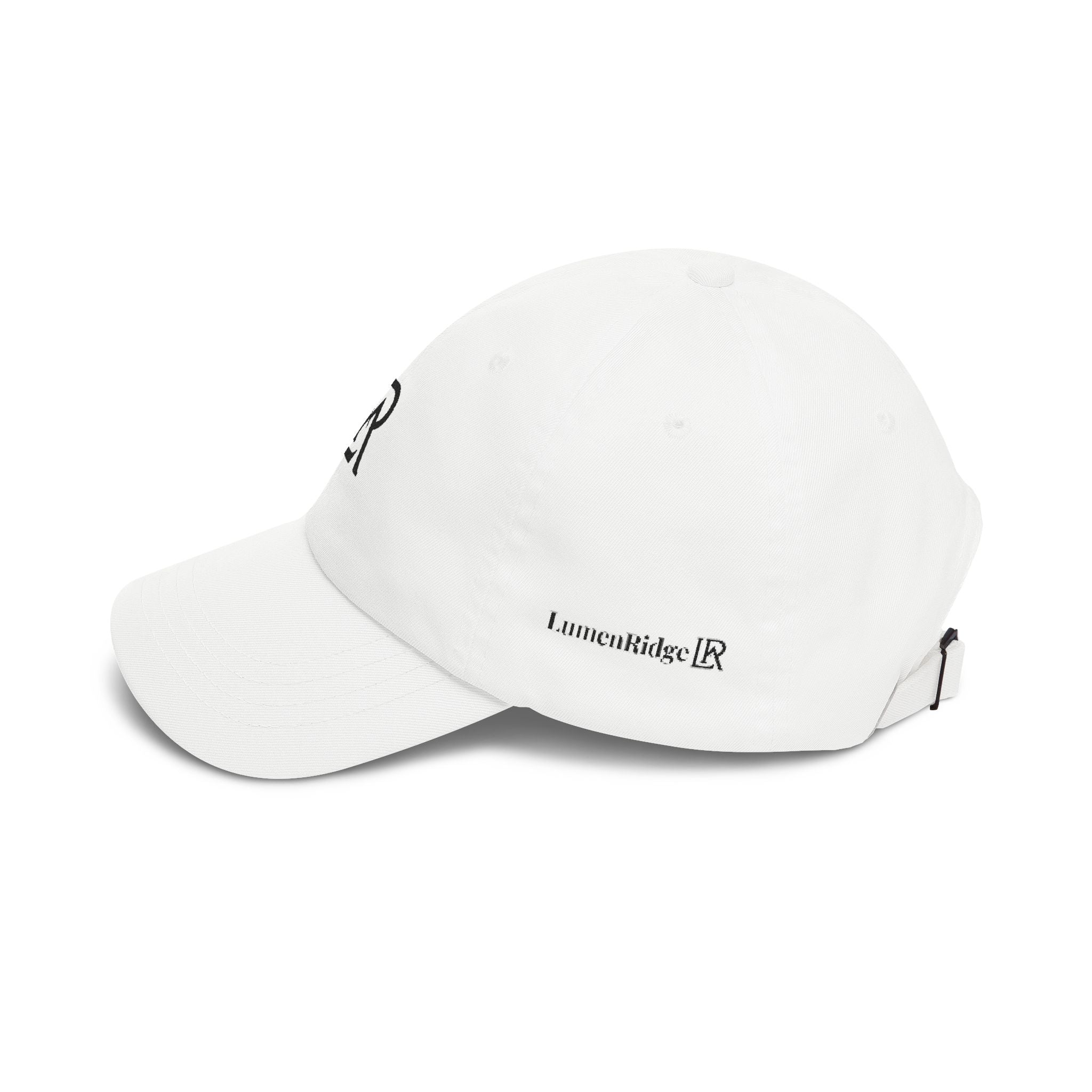 Dad Cap — Minimal LR Monogram Embroidered Baseball Hat