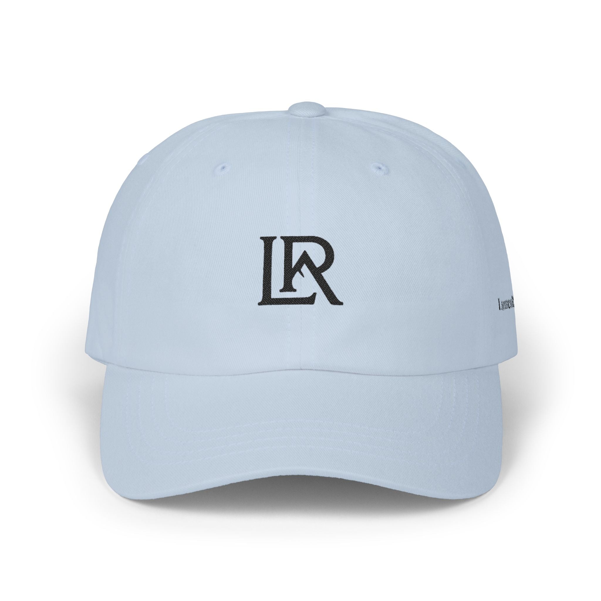 Dad Cap — Minimal LR Monogram Embroidered Baseball Hat